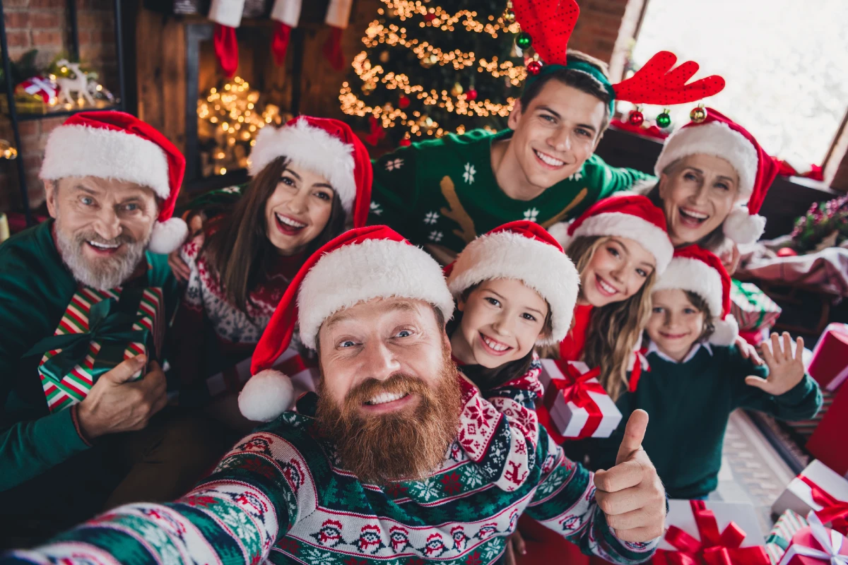 festive family