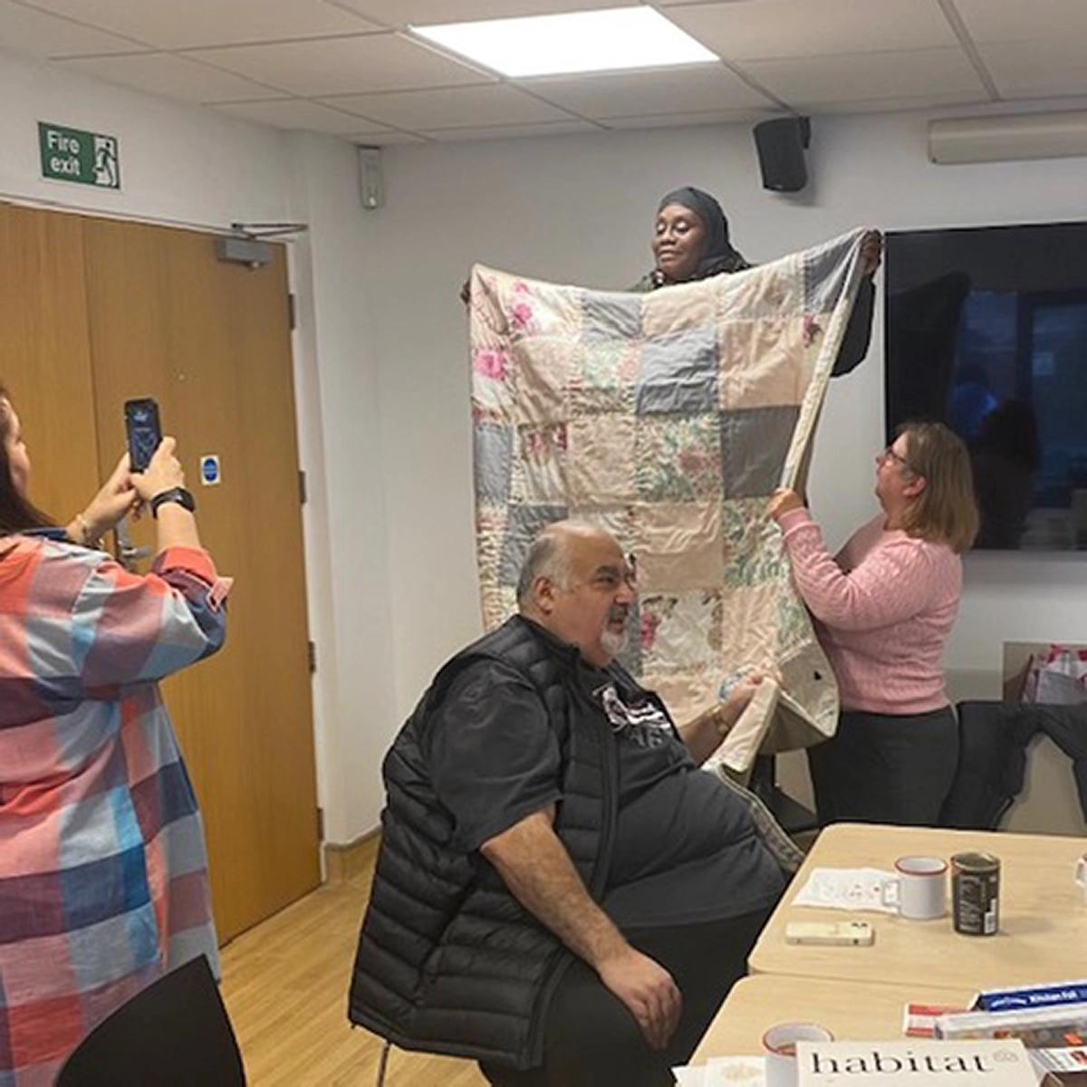 Image of the together better members at a MacMillan Coffee Morning
